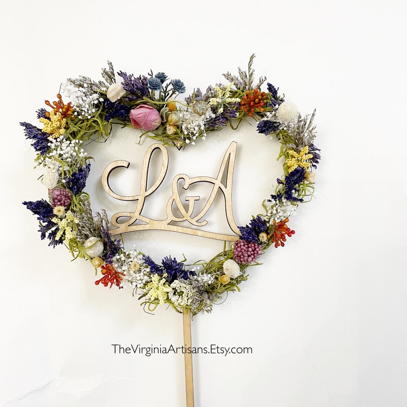 Floral Cake Topper - Etsy