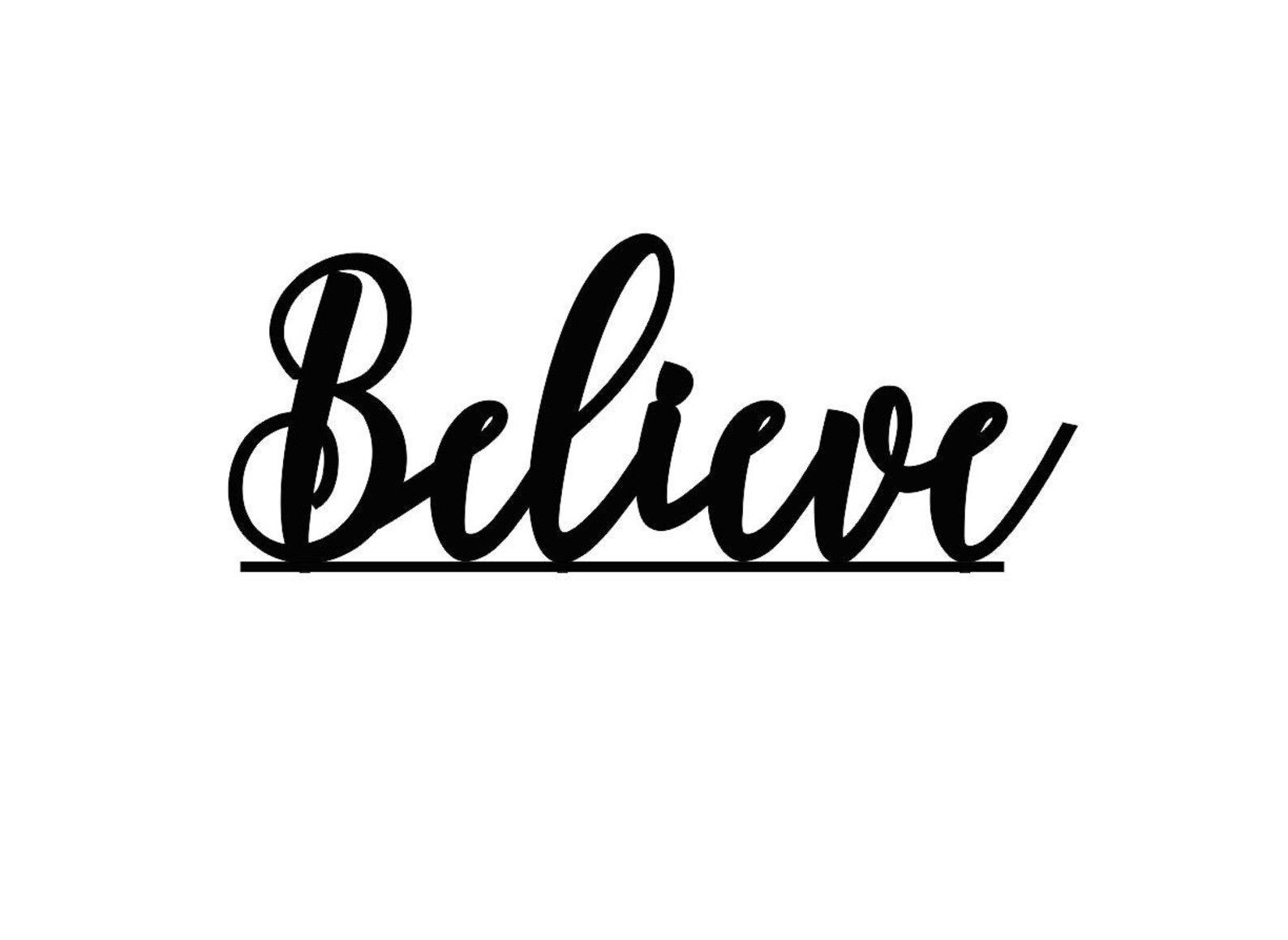 Believe Sign With Stand Farmhouse Decor Rustic Home Decor Etsy