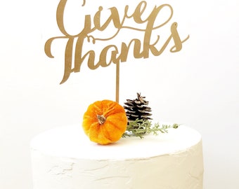 Thanksgiving Kuchen-Topper 'Happy Thanks Giving' – Glitzernder Truthahn Für Deine Feier, 16,5 X 13,7 Cm