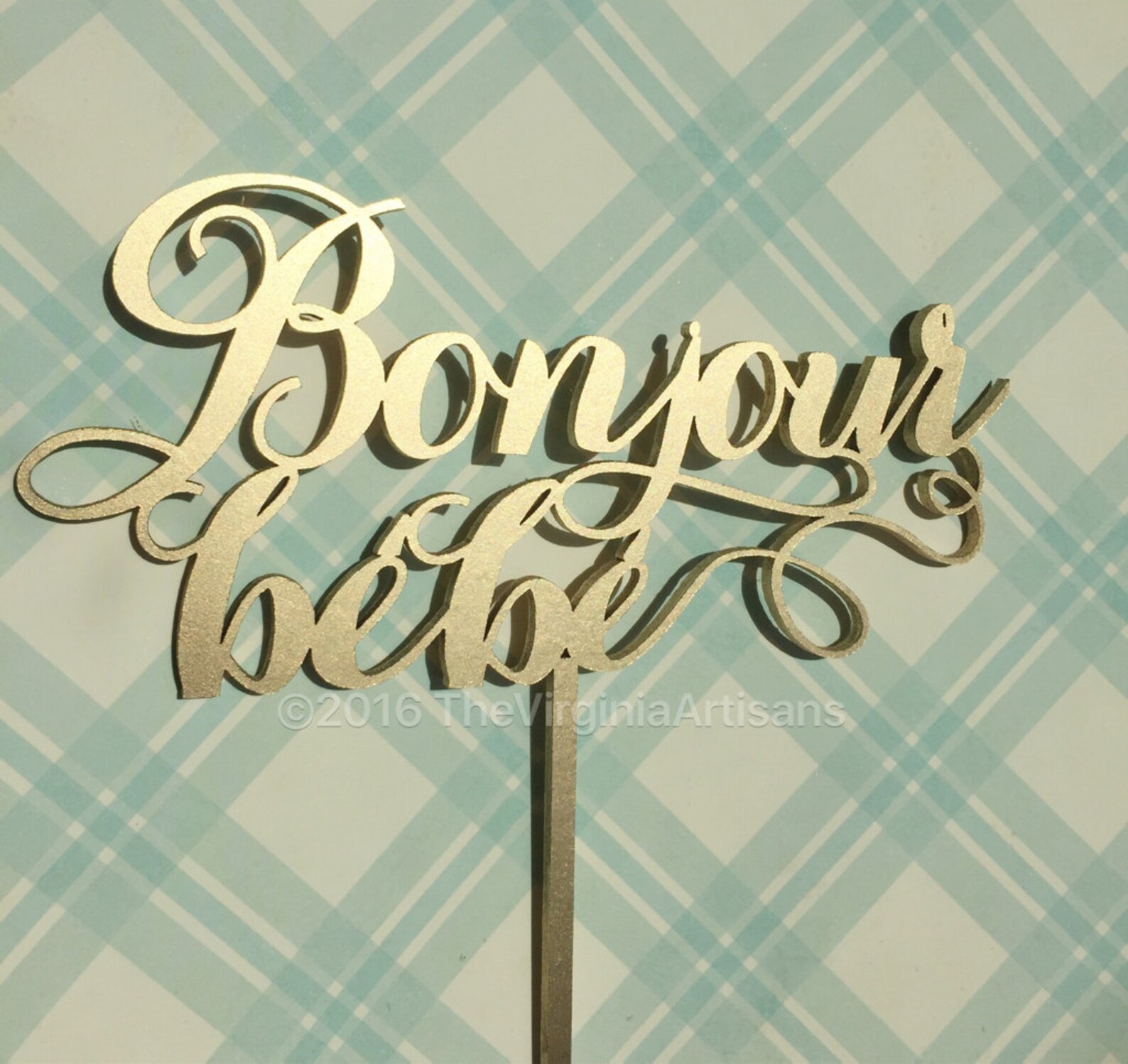 Bonjour Bebe Cake Topper Baby Cake Topper Frech Inspired - Etsy