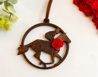 Race Horse and jockey ornament- Racing Horse Decor - Race Horse and Jockey Decor