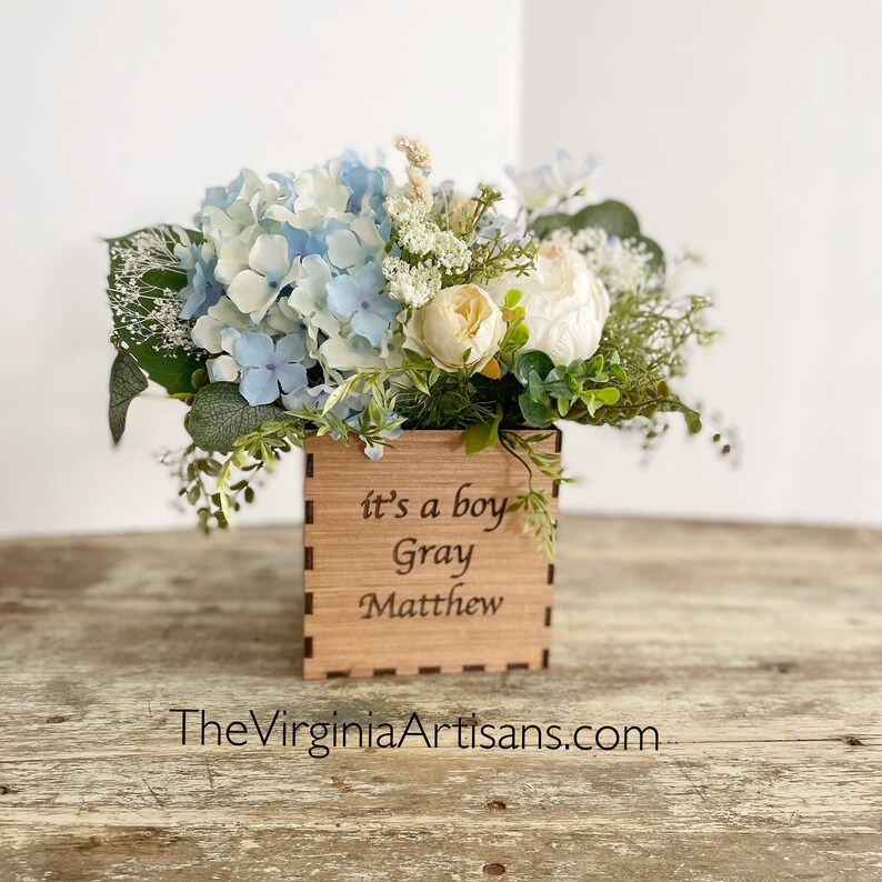 Boy Baby Shower Centerpiece Its a Boy Centerpiece Blue Etsy