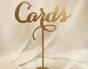 Cards Sign, Laser Cut Cards Sign, Cards Wedding Sign, Cards Sign Wedding, Gold, Silver, DIY,  Wedding Cards Sign