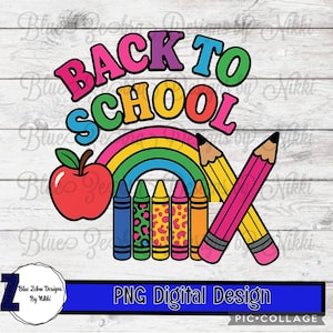 back to school ,teacher, first day of school, school, rainbow leopard , rainbow, Sublimation, DTF,