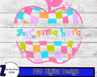 Back to School Bow PNG | Apple Pencil Notebook Clipart | Teacher Sublimation Design | Watercolor Bow | 300 DPI PNG | School Sticker Art