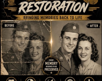 Old Photo Restoration Service | Restore Old Photos | Photo Repair & Enhancement | Vintage Photo Restoration | 24-Hour Delivery Or less
