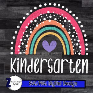 Back To School Rainbow kindergarten Svg, Hello School Svg, First Day Of School Svg, kindergarten  Svg, Back