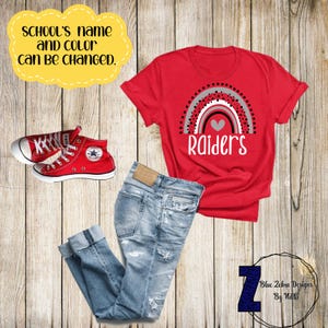 Rainbow School Shirt,DTF, SVG, PNG, Sublimation, Teacher Gift Ideas,Custom Rainbow Shirt, Back to School, Personalized Rainbow Teacher Shirt