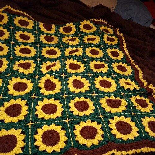 Sunflower Blanket Sunflower Throw Blanket Sunflower Fleece Etsy