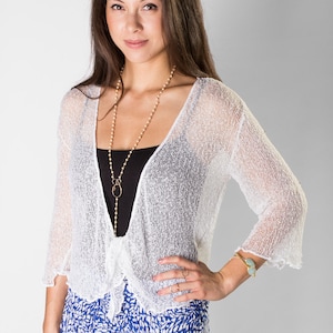 ニット・セーター HUECLOSET Closet See Through Cardigan file.jpg