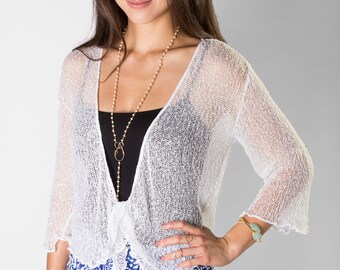 see through cardigan