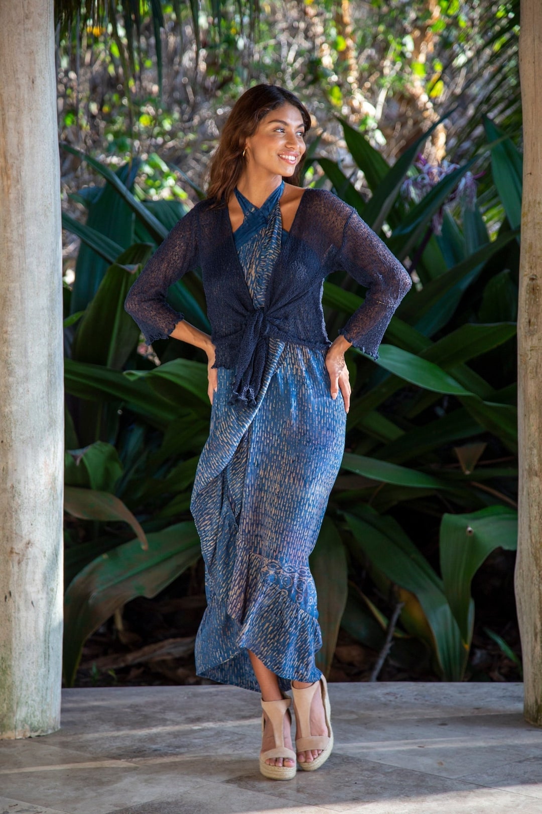 Navy Lightweight Cardigan Wrap, 3/4 or Long Sleeve Cardigan Shrug, Sheer  Wedding Bolero, Ballet Wrap Avail in 20 Colors! Midnight #112