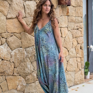Summer Harem Jumpsuit, Birthday Gift for Mom from Daughter, Hippie Womens Clothes, Comfy Meditation Clothes, Bohemian Clothing  XS-XL