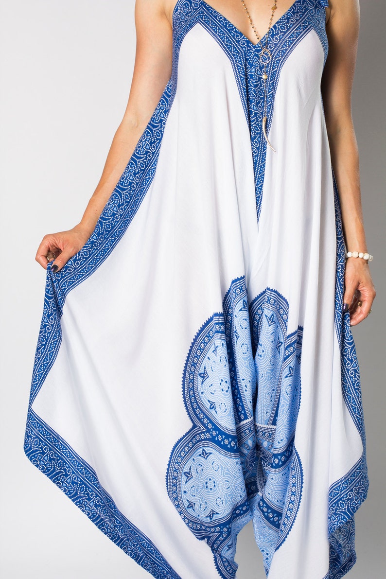 Harem Jumpsuit Jumpsuit Beach Cover Up Jumpsuit Women Etsy