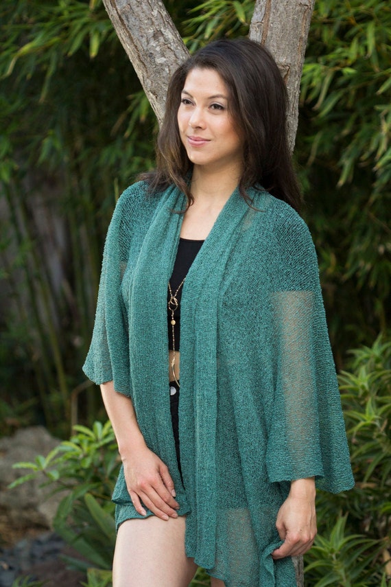Green summer cardigan best sale