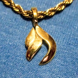 Precious Metal Hebrew Chai Charm Pendant