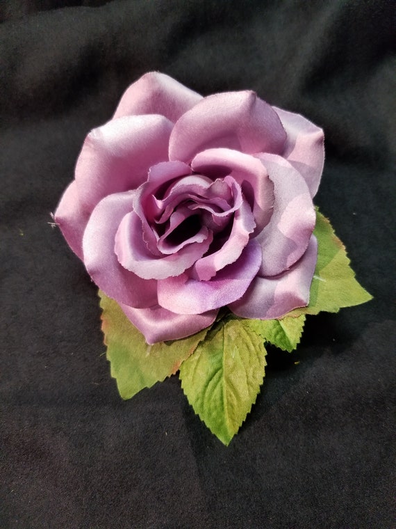 Lilac Hair Flower Purple Rose Easter Hair Accessory Etsy