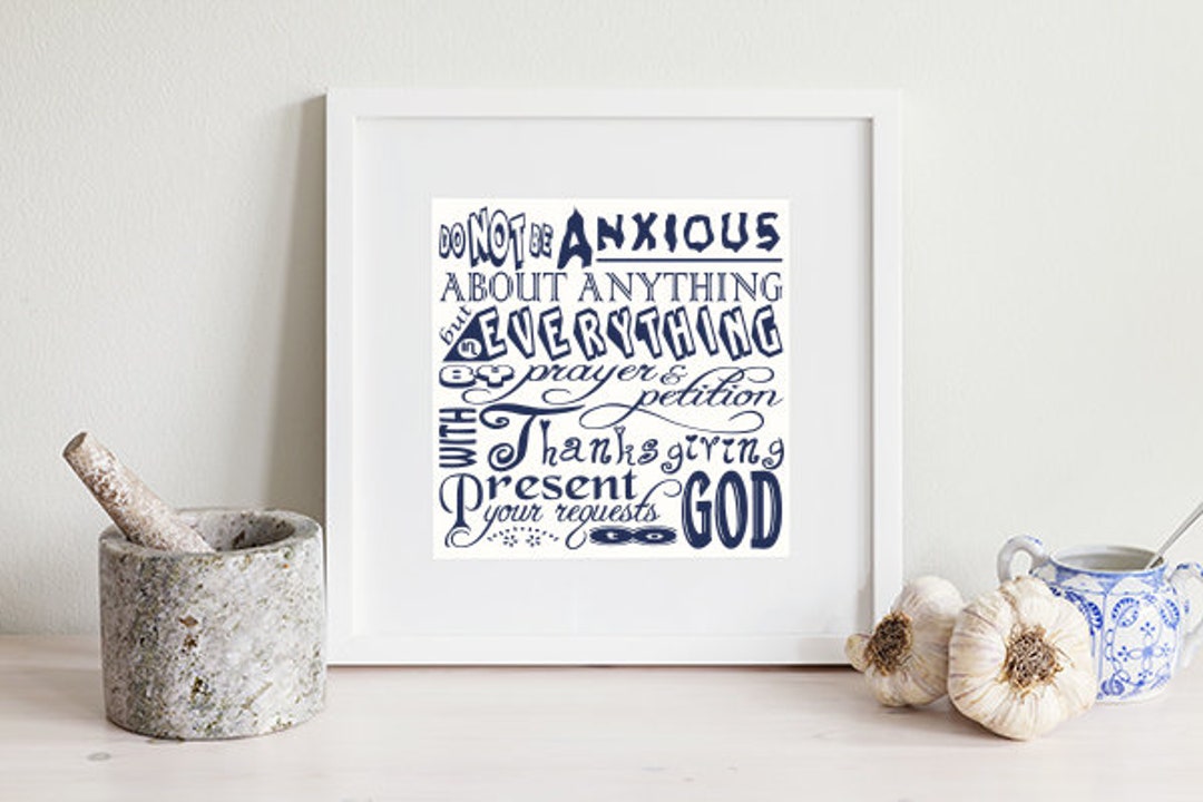 Phillippians 4 6 Bible Verse Design | Do Not Worry Don't Be