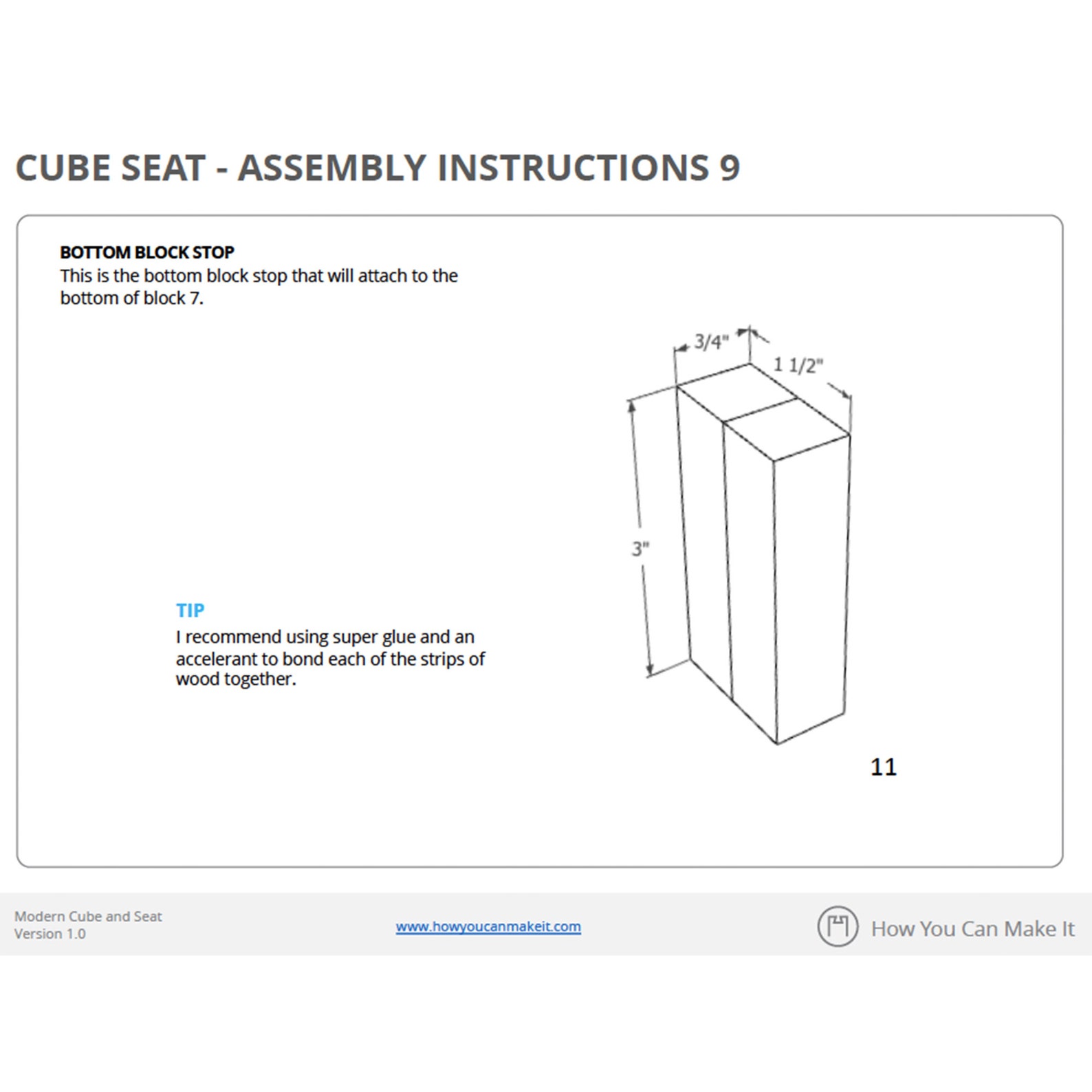 Build Blueprints for a Modern Stool and Chair With 3D Model Etsy