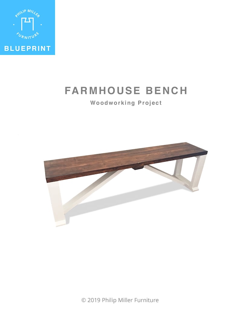 Build Instructions for a Farmhouse Bench image 1