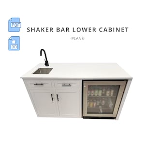 Wet bar cabinets with sink and fridge discount