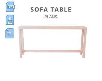Build Instructions For a Sofa End Table | Woodworking Project Plan and 3D Model
