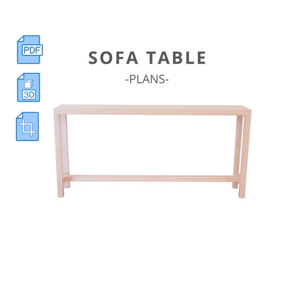 Build Instructions For a Sofa End Table | Woodworking Project Plan and 3D Model