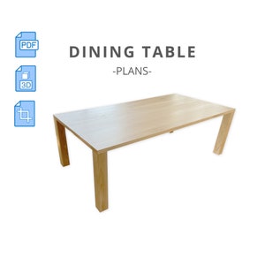 May include: A light wood dining table with a rectangular top and four legs. The table is made of solid wood and has a natural finish. The table is shown against a white background.