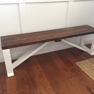 Build Instructions for a Farmhouse Bench image 2