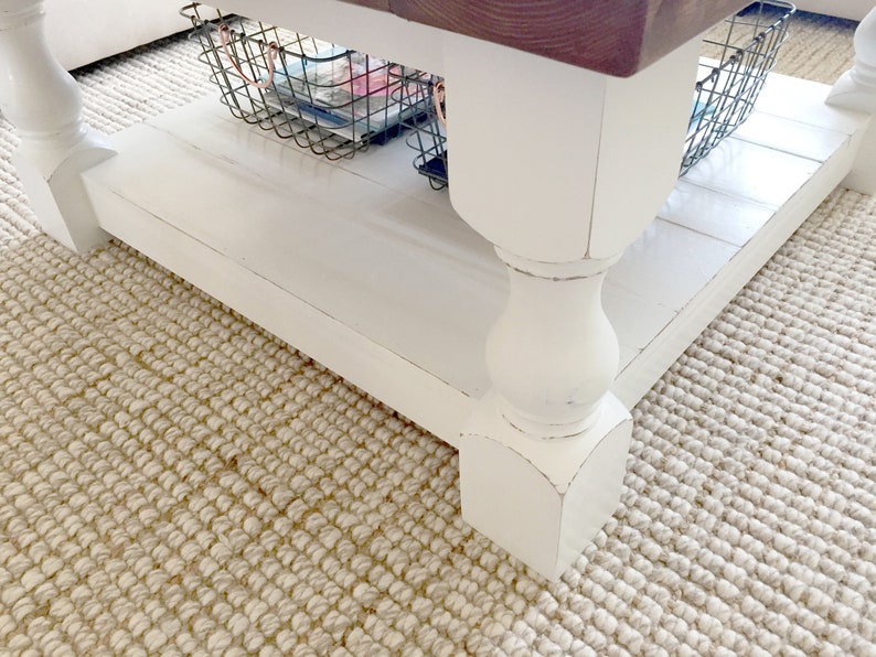 Build Instructions for a Square Farmhouse Coffee Table image 3