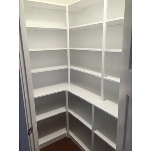 Building Instructions and Plan for a Walk-in Corner Pantry - Etsy