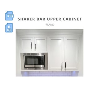 Build Instructions for a Shaker Style Bar Cabinet For A Built-In Microwave