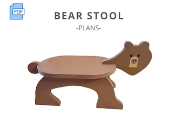 Kids Bear Animal Stool Plans a Woodworking Project Plan