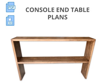 Build Instructions For a Console End Table | Woodworking Project Plan