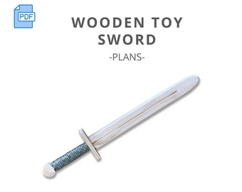 Wooden Toy Sword Woodworking Project Plan