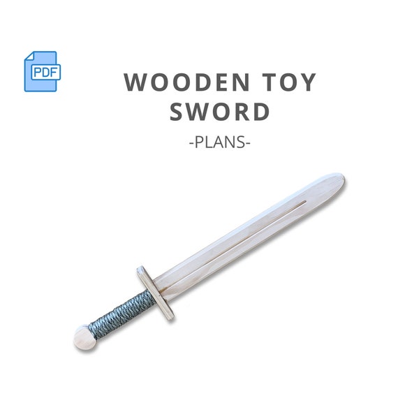 Wooden Toy Sword Woodworking Project Plan