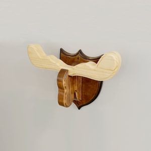 Moose Head Wall Hanger Kid Bedroom Animal Art Decor Wall Hook