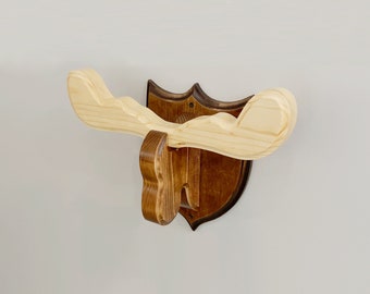 ElchKopf Wandhänger Kinderzimmer Tier Art Decor Wandhaken