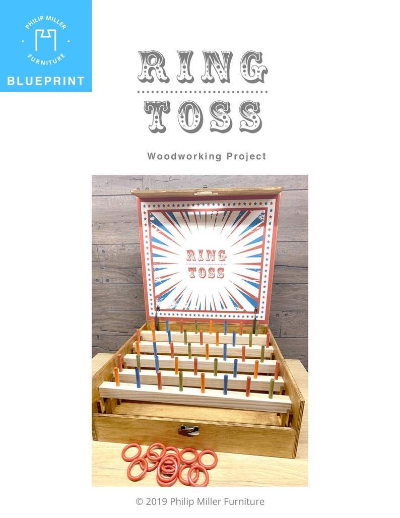 Build Instructions for a Vintage Carnival Ring Toss Game Wood Working Project and Plan image 1