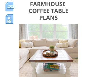 Build Instructions for a Square Farmhouse Coffee Table