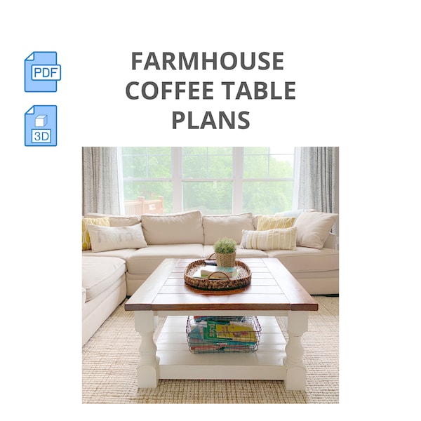 Build Instructions for a Square Farmhouse Coffee Table