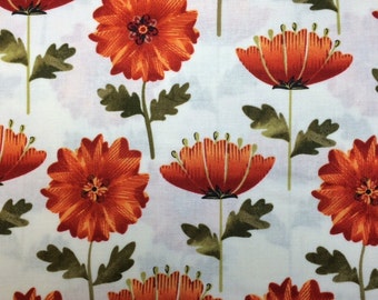 Per 1//2 Yard Kanvas MAD FOR MELONS 100/% Cotton Prem Quilt Fabric Wedges-White