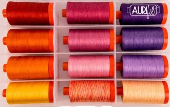 50 wt 1422 yards Dark Violet New AURIFIL Large Spool Thread 2582