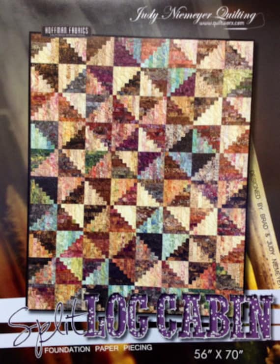 Judy Niemeyer Split Log Cabin Foundation Paper Pieced Quilt Etsy