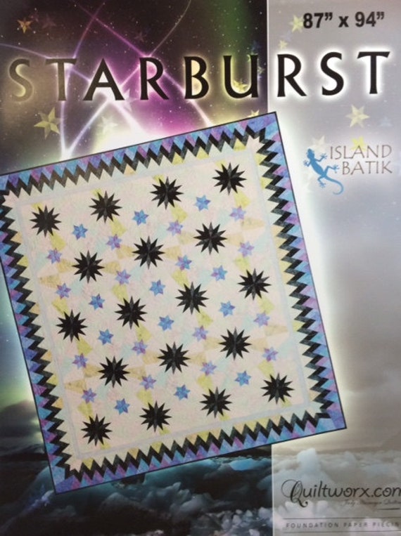 Judy Niemeyer CRACKERS Foundation Paper Pieced Quilt Pattern 30/" x 48/"
