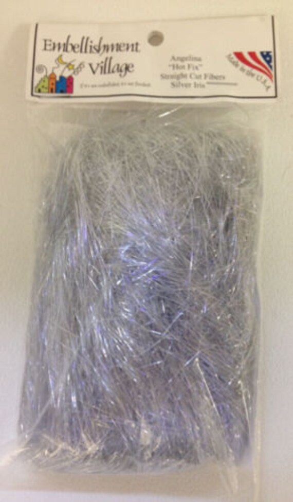 New Angelina Straight Cut Fibers Silver Iris Hot Fix Etsy