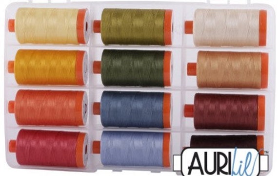 2210 New AURIFIL Large Spool Thread 50 wt 1422 yards Caramel