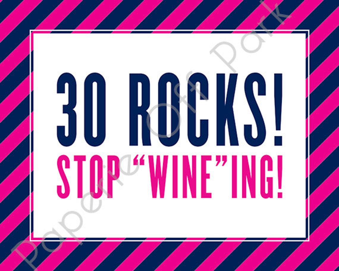 INSTANT DOWNLOAD Printable 30th Birthday Sign 8x10 30 - Etsy