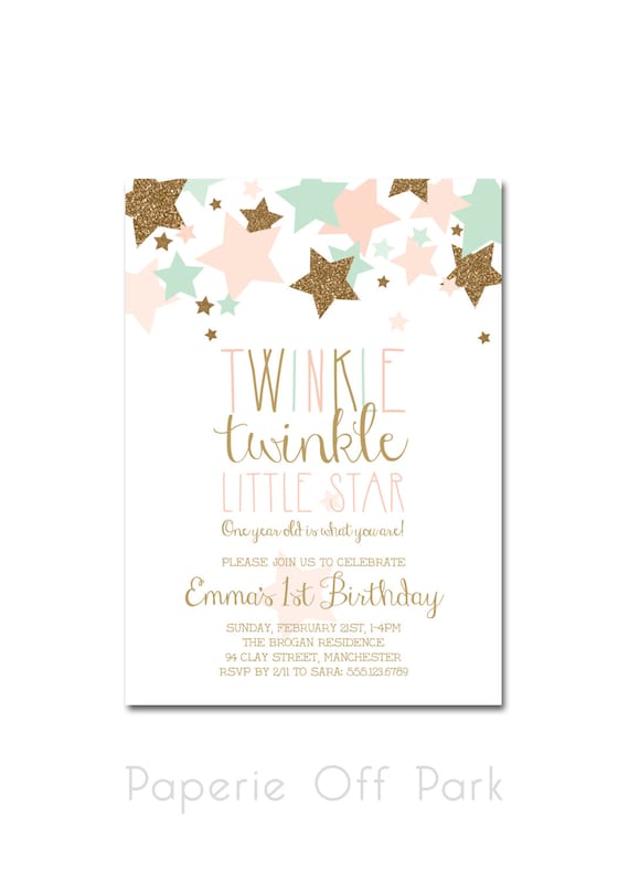 Etsy twinkle twinkle little star invitation 2025