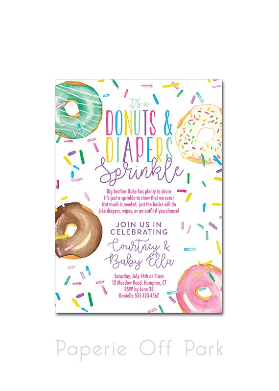 donuts and diapers sprinkle